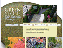 Tablet Screenshot of greenstonelandscape.com